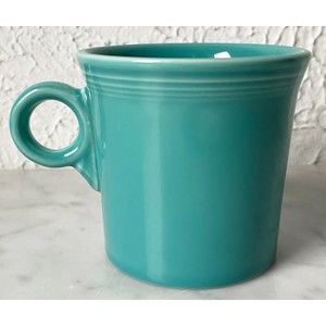 Fiestaware Tom & Jerry Ring Handle Mug Turquoise Fiesta Ware Homer Laughlin Cup